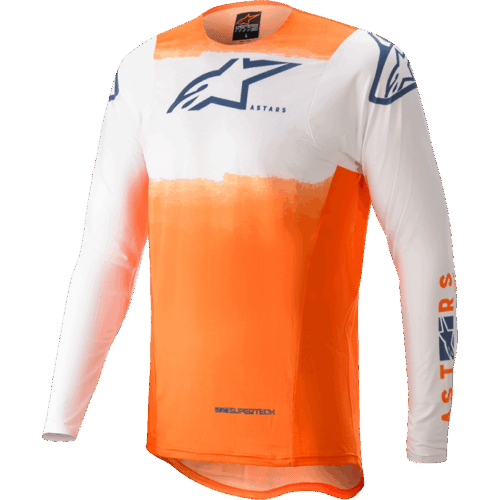 SUPERTECH FOSTER JERSEY WHITE/ORANGE/DARK BLUE