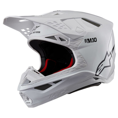 SUPERTECH S-M10 SOLID HELMET WHITE GLOSSY