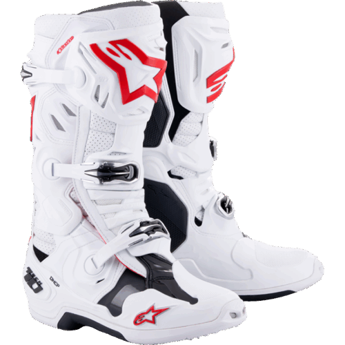 TECH 10 SUPERVENTED BOOTS WHITE/BRIGHT RED