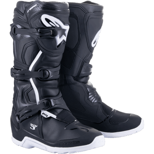 TECH 3 ENDURO WTRPRF BOOTS BLACK/WHITE