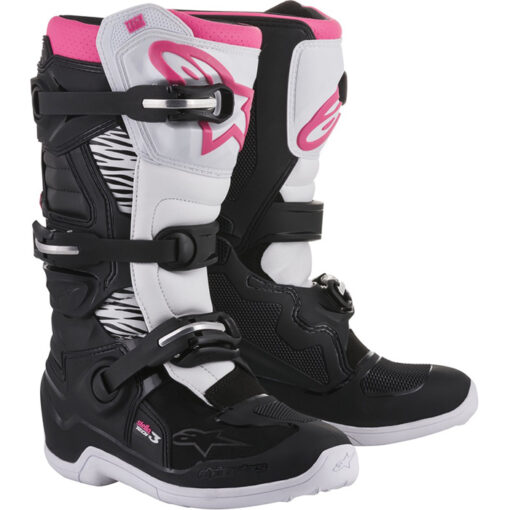 TECH 3 STELLA BOOTS BLACK/WHITE/PINK