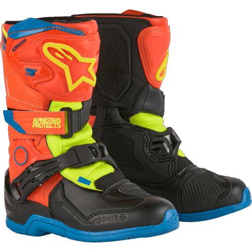 TECH 3S KIDS BOOTS OR FLUO/ENAMEL BL/YEL FL