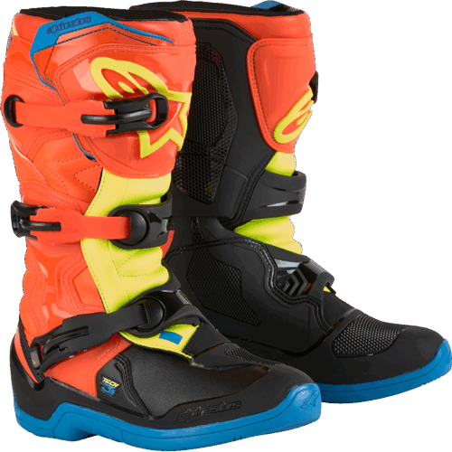 TECH 3S YOUTH BOOTS OR FLUO/ENAMEL BL/YEL FL