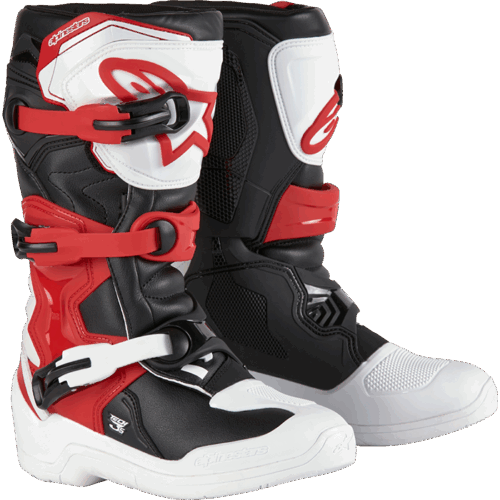 TECH 3S YOUTH BOOTS WHT/BLK/BT RED