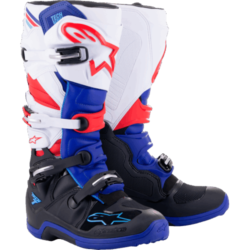 TECH 7 BOOTS BLACK/BLUE/RED/WHITE
