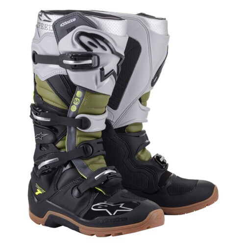TECH 7 ENDURO BOOTS BLK/SLVR/MLTRY GRN