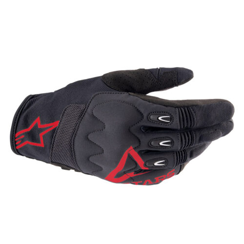 TECHDURA GLOVES FIRE RED/BLACK