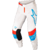 TECHSTAR QUADRO PANTS OFF WHT/BLU NEO/BRT RED