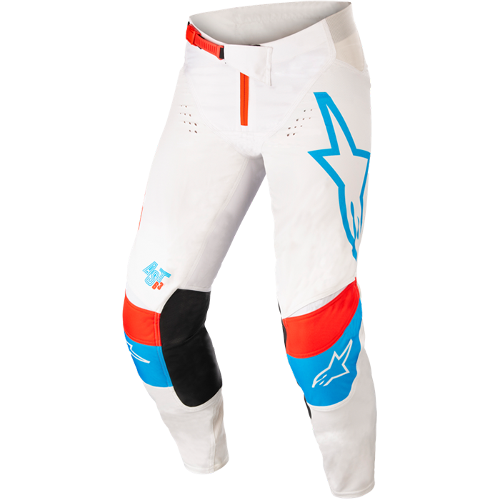 TECHSTAR QUADRO PANTS OFF WHT/BLU NEO/BRT RED