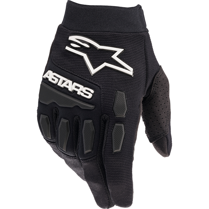 YOUTH FULL BORE GLOVES BLACK/WHITE