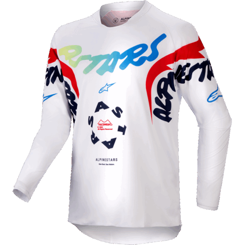 YOUTH RACER HANA JERSEY WHITE/MULTICOLOR
