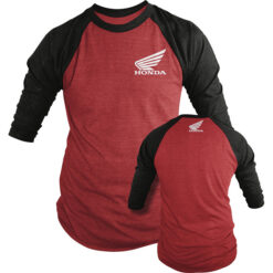 OEM HONDA T-SHIRT LONG-SLEEVE RED/BLACK