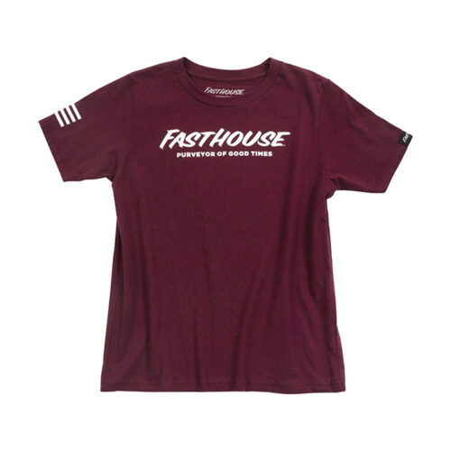 Yth Logo Tee Maroon