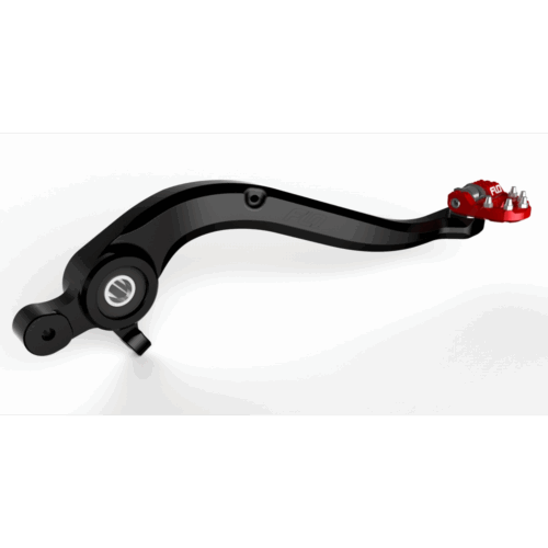 FOLDING TIP  BRAKE PEDALS RED