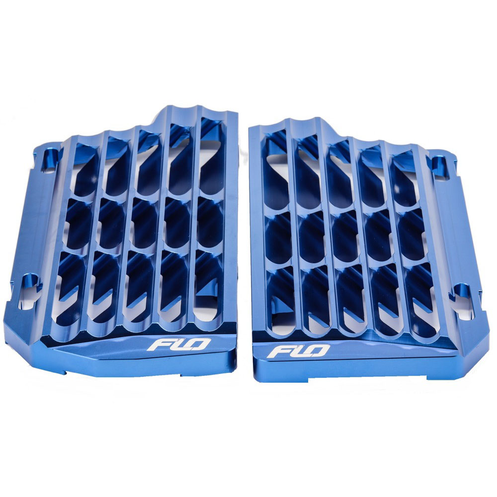 HIGH FLOW RADIATOR BRACES BLUE
