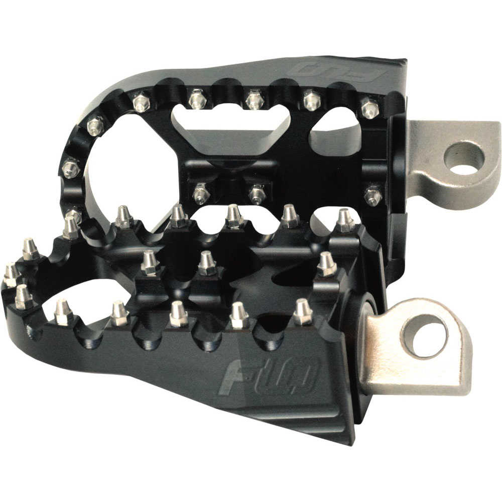 MOTO STYLE FOOTPEG SET FLAT BLACK 2"X3.125"