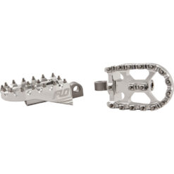 MOTO STYLE FOOTPEG SET SILVER 2"X3.125"