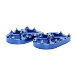 PRO SERIES FOOT PEG RISERS BLUE 13MM