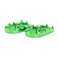 PRO SERIES FOOT PEG RISERS GREEN 13MM