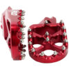 PRO SERIES FOOT PEGS RED KAW/ Honda CRF450R 2002-2023 Honda CRF250R 2004-2023 Honda CRF150R 2007-2023 Honda CRF150RB Expert 2007-2021 Honda CRF250X 2004-2017 Honda CRF450X 2005-2023 Honda CR125R 2002-2007 Honda CR250R 2002-2007 Kawasaki KX250F 2006-2023 Ka