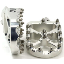 PRO SERIES FOOT PEGS SILVER KAW Kawasaki KX85 KX100 KX65 KX80 00-19