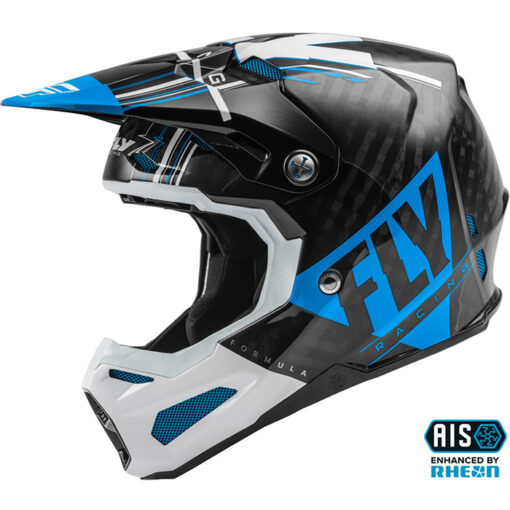FORMULA CARBON VECTOR HELMET BLUE/WHITE/BLACK - Image 2