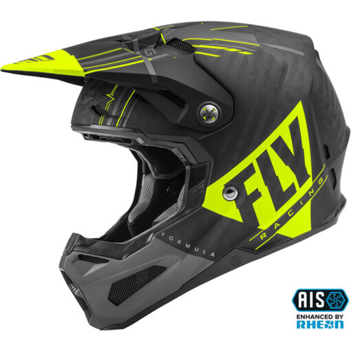 FORMULA CARBON VECTOR HELMET MATTE HI-VIS/GREY/BLACK - Image 2