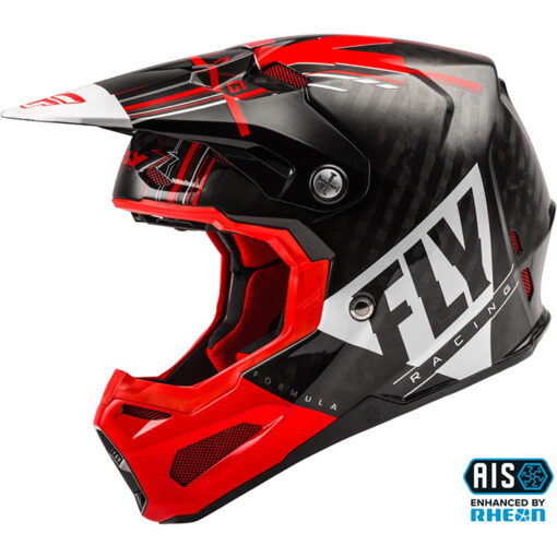 FORMULA CARBON VECTOR HELMET RED/WHITE/BLACK - Image 2