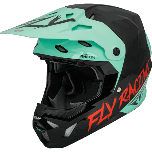 FORMULA CP S.E. RAVE HELMET BLACK/MINT/RED