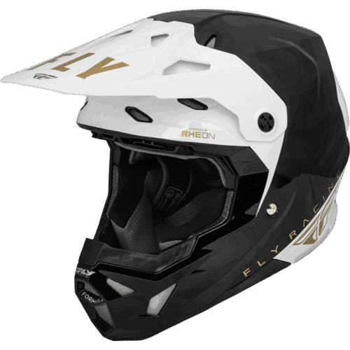 FORMULA CP SLANT HELMET BLACK/WHITE/GOLD