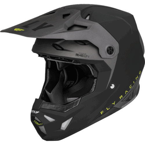 FORMULA CP SLANT HELMET MATTE BLACK/GREY/HI-VIS