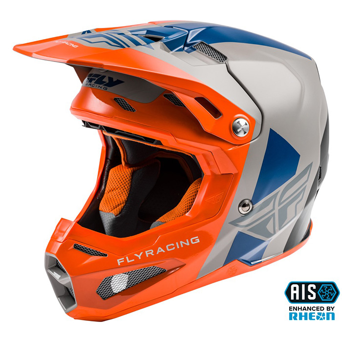 FORMULA ORIGIN HELMET GREY/ORANGE/BLUE