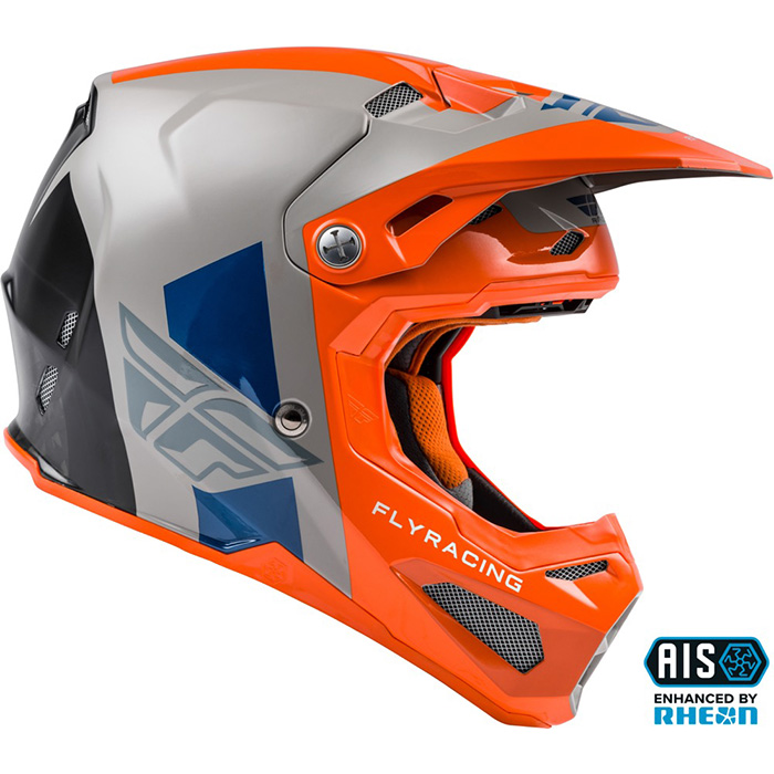 FORMULA ORIGIN HELMET GREY/ORANGE/BLUE - Image 2