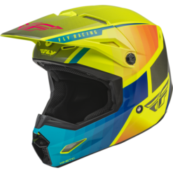 KINETIC DRIFT HELMET BLUE/HI-VIS/CHARCOAL