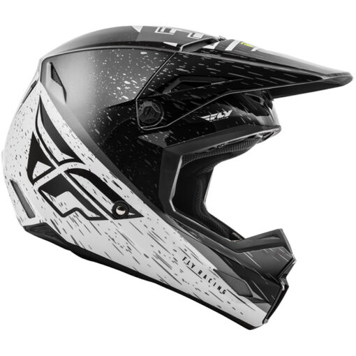 KINETIC K120 HELMET BLACK/WHITE/HI-VIS - Image 2