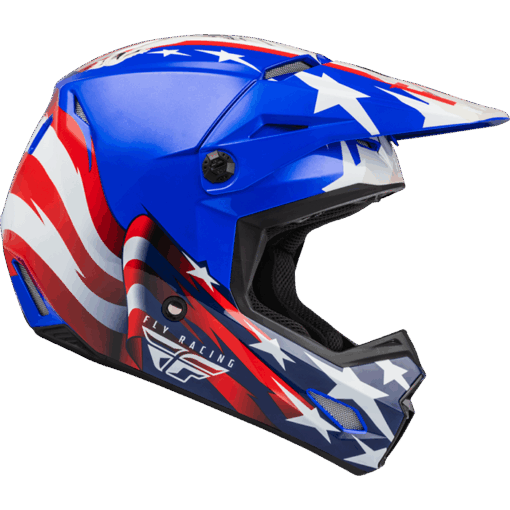 KINETIC PATRIOT HELMET RED/WHITE/BLUE - Image 2