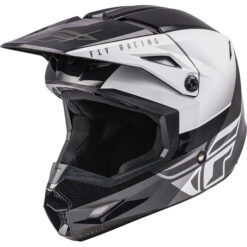 KINETIC STRAIGHT EDGE HELMET BLACK/WHITE