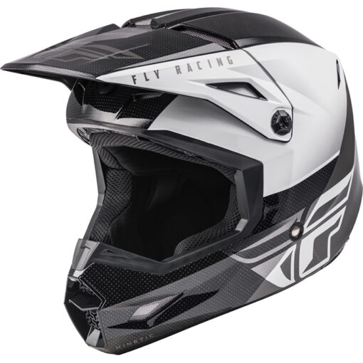KINETIC STRAIGHT EDGE HELMET BLACK/WHITE
