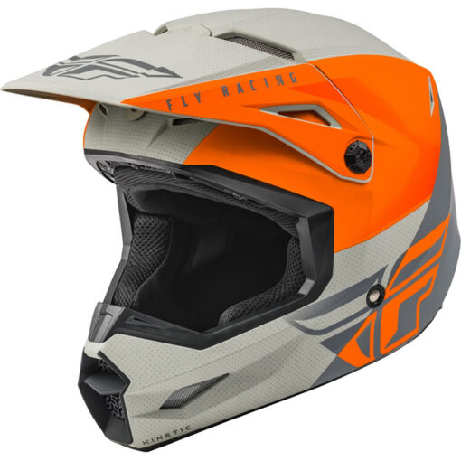 KINETIC STRAIGHT EDGE HELMET MATTE ORANGE/GREY