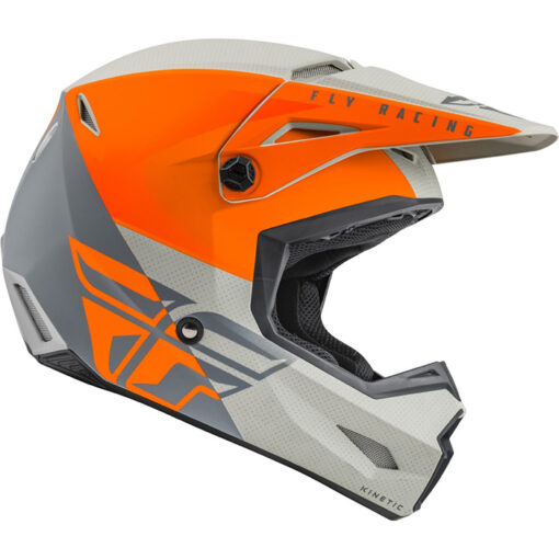 KINETIC STRAIGHT EDGE HELMET MATTE ORANGE/GREY - Image 2