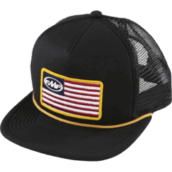 STARS AND BARS HAT BLACK O/S