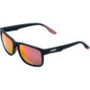 GEARS SUNGLASS MT BLK / RED MIRROR
