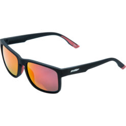 GEARS SUNGLASS MT BLK / RED MIRROR