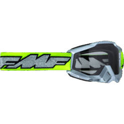 POWERBOMB GOGGLE ROCKET SILVER/LIME W/CLEAR LENS