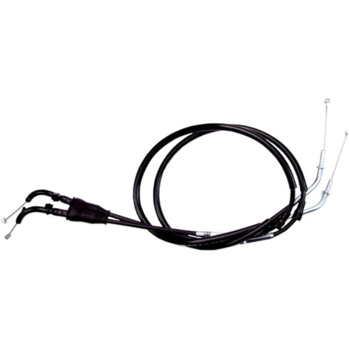 BLACK VINYL THROTTLE PULL CABLE Kawasaki Suzuki ZX1400 Ninja ZX-14R GSX-R1000 2006-2014