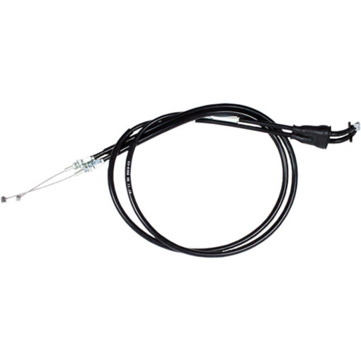 BLACK VINYL THROTTLE PUSH-PULL CABLE SET Kawasaki Suzuki KX250F RM-Z250 2005-2006