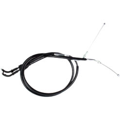 BLACK VINYL THROTTLE PUSH-PULL CABLE SET Suzuki DR250SE DR350S 1992-1993