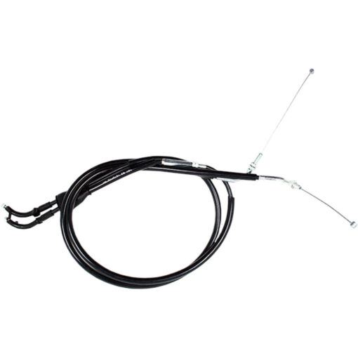 BLACK VINYL THROTTLE PUSH-PULL CABLE SET Suzuki DR250SE DR350S 1992-1993