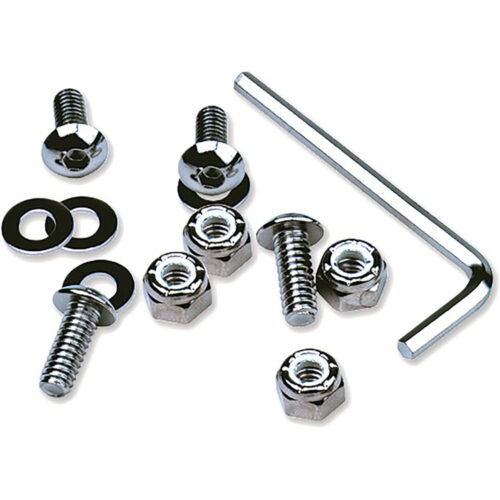 CHROME LICENSE PLATE FRAME HARDWARE