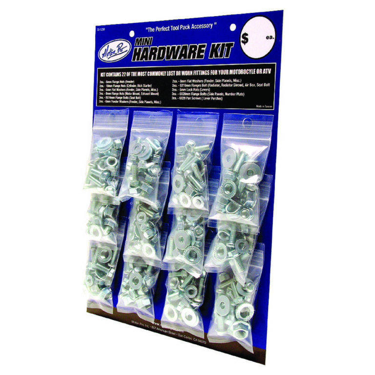 MINI HARDWARE KIT ZINC FINISH 12/PK